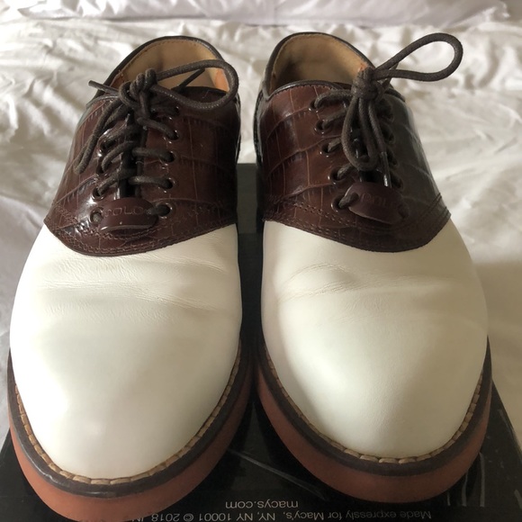 Ralph Lauren White and Brown Sneakers - Picture 4 of 6